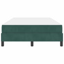 vidaXL Boxspring ágy matraccal Sötétzöld 120 x 200 cm Bársony