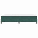 vidaXL Boxrugós ágy matracmal Sötétzöld 120 x 200 cm szövet