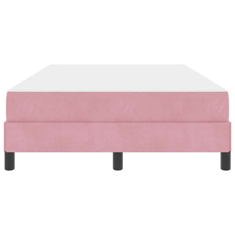 vidaXL Boxspring ágy matraccal Rózsaszín 120 x 200 cm Bársony
