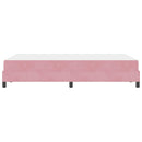 vidaXL Boxspring ágy matraccal Rózsaszín 120 x 200 cm Bársony