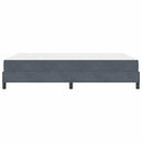 vidaXL Boxrugós ágy matracmal Sötétszürke 140 x 190 cm szövet