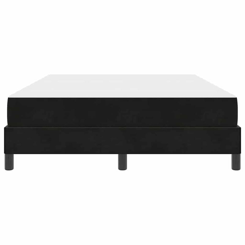 vidaXL Boxspring ágy matraccal matracmal Fekete 140 x 190 cm Bársony