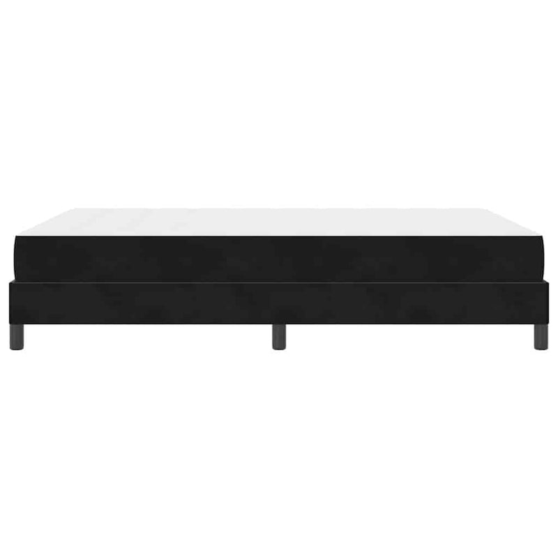 vidaXL Boxspring ágy matraccal matracmal Fekete 140 x 190 cm Bársony