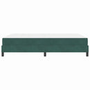 vidaXL Boxrugós ágy matracmal Sötétzöld 140 x 190 cm szövet
