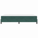 vidaXL Boxspring ágy matraccal Sötétzöld 140 x 190 cm Bársony