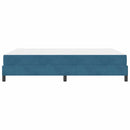 vidaXL Boxrugós ágy matracmal Sötét kék 140 x 200 cm szövet