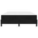 vidaXL Boxspring ágy matraccal matracmal Fekete 160 x 200 cm Bársony