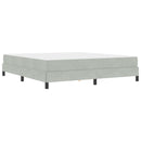 vidaXL Boxrugós ágy matracmal Világosszürke 180 x 200 cm szövet