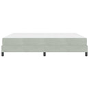 vidaXL Boxspring ágy matraccal Világosszürke 180 x 200 cm Bársony