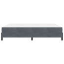 vidaXL Boxrugós ágy matracmal Sötétszürke 180 x 200 cm szövet