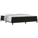 vidaXL Boxrugós ágy matracmal Fekete 180 x 200 cm szövet