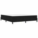 vidaXL Boxrugós ágy matracmal Fekete 180 x 200 cm szövet