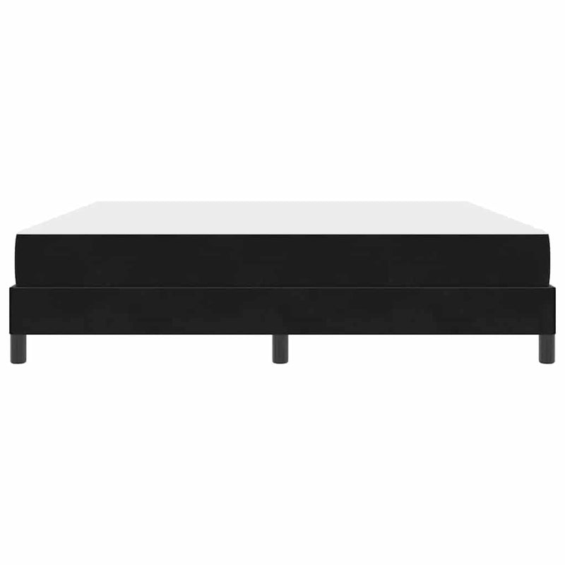 vidaXL Boxspring ágy matraccal matracmal Fekete 180 x 200 cm Bársony