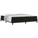 vidaXL Boxspring ágy matraccal matracmal Fekete 180 x 200 cm Bársony