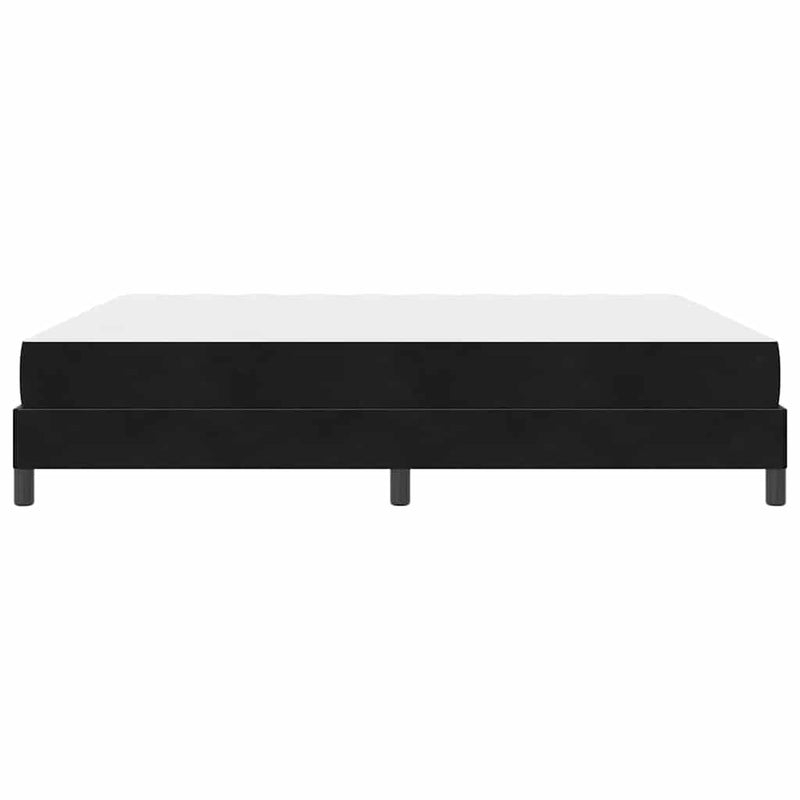 vidaXL Boxspring ágy matraccal matracmal Fekete 180 x 200 cm Bársony