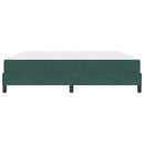 vidaXL Boxspring ágy matraccal Sötétzöld 180 x 200 cm Bársony