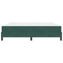 vidaXL Boxrugós ágy matracmal Sötétzöld 180 x 200 cm szövet
