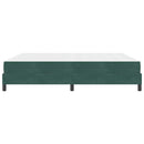 vidaXL Boxrugós ágy matracmal Sötétzöld 180 x 200 cm szövet