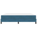 vidaXL Boxrugós ágy matracmal Sötét kék 180 x 200 cm szövet