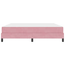 vidaXL Boxrugós ágy matracmal Rózsaszín 180 x 200 cm szövet