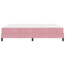 vidaXL Boxrugós ágy matracmal Rózsaszín 180 x 200 cm szövet