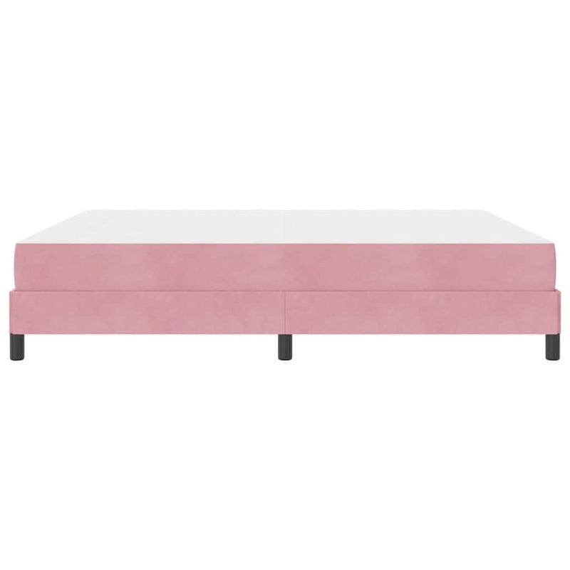 vidaXL Boxrugós ágy matracmal Rózsaszín 180 x 200 cm szövet