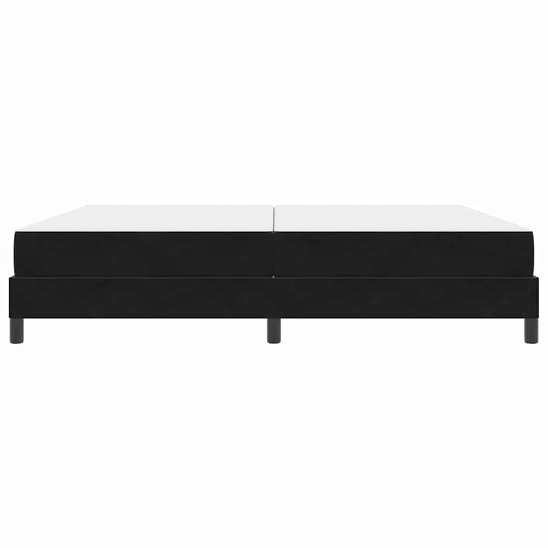 vidaXL Boxspring ágy matraccal matracmal Fekete 200 x 200 cm Bársony