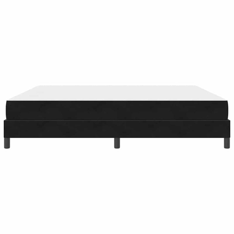 vidaXL Boxspring ágy matraccal matracmal Fekete 200 x 200 cm Bársony