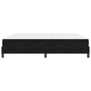 vidaXL Boxrugós ágy matracmal Fekete 200 x 200 cm szövet