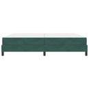 vidaXL Boxrugós ágy matracmal Sötétzöld 200 x 200 cm szövet