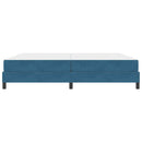 vidaXL Boxrugós ágy matracmal Sötét kék 200 x 200 cm szövet