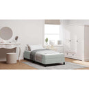 vidaXL Boxrugós ágy matracmal Világosszürke 80 x 210 cm szövet