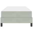vidaXL Boxrugós ágy matracmal Világosszürke 80 x 210 cm szövet