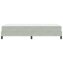 vidaXL Boxrugós ágy matracmal Világosszürke 80 x 210 cm szövet