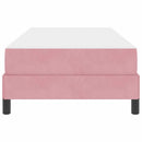 vidaXL Boxrugós ágy matracmal Rózsaszín 80 x 210 cm szövet