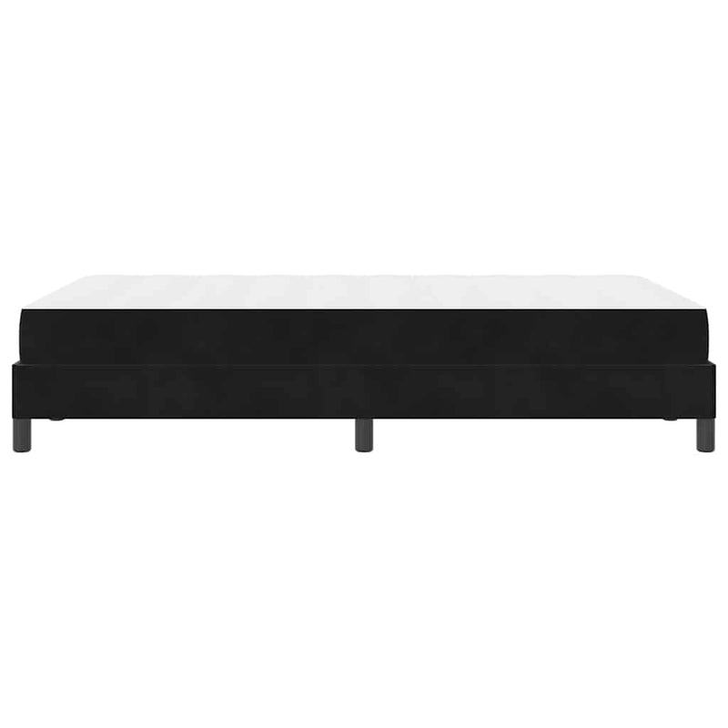 vidaXL Boxrugós ágy matracmal Fekete 120 x 210 cm szövet