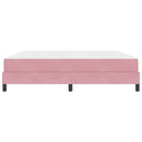 vidaXL Boxrugós ágy matracmal Rózsaszín 180 x 210 cm szövet