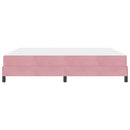 vidaXL Boxrugós ágy matracmal Rózsaszín 180 x 210 cm szövet