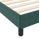 vidaXL Boxrugós ágy matracmal Sötétzöld 80 x 220 cm szövet