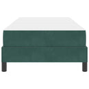 vidaXL Boxrugós ágy matracmal Sötétzöld 80 x 220 cm szövet