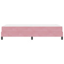 vidaXL Boxrugós ágy matracmal Rózsaszín 80 x 220 cm szövet