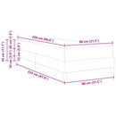 vidaXL Boxrugós ágy matracmal Rózsaszín 80 x 220 cm szövet