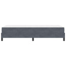 vidaXL Boxrugós ágy matracmal Sötétszürke 90 x 220 cm szövet