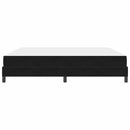 vidaXL Boxrugós ágy matracmal Fekete 200 x 220 cm szövet