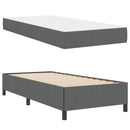 vidaXL Boxrugós ágy Sötétszürke 80 x 200 cm szövet