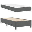 vidaXL Boxrugós ágy Sötétszürke 80 x 200 cm szövet