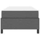 vidaXL Boxrugós ágy Sötétszürke és Fekete 80 x 200 cm