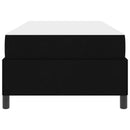 vidaXL Boxrugós ágy matracmal Fekete 90 x 190 cm szövet