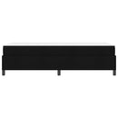vidaXL Boxrugós ágy matracmal Fekete 90 x 190 cm szövet