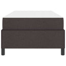 vidaXL Boxrugós ágy Barna és fekete 90 x 190 cm Textil és mérnöki fa